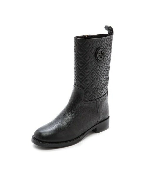 tory burch quilted boots