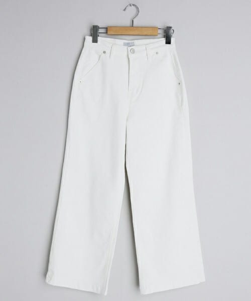 DHOLIC（ディーホリック）の「裏起毛ハイウエストワイドパンツ（その他パンツ・レディース・ブラック/ホワイト・S/M/L）」の2枚目の写真