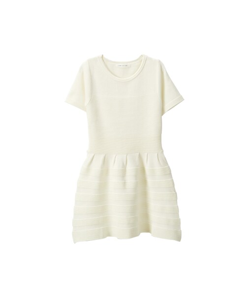 gracegift(グレースギフト)の「甜蜜序曲 韓國針織娃娃洋裝(ワンピース/ドレス・レディース・白・F)」の1枚目の写真