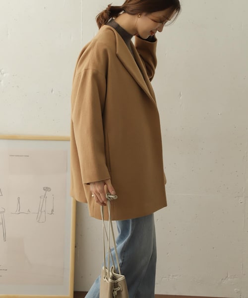 新品タグ付◉ DOORS ウールミドルガウンコート　アーバンリサーチ セール】ウールリバーミドルガウンコート（その他アウター）｜URBAN