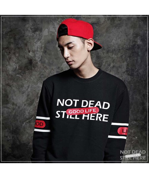 ROMANTIC CROWN（ロマンティッククラウン）の「GOOD LIFE CREWNECK（その他・メンズ・BLK・S/M/L/XL）」の7枚目の写真