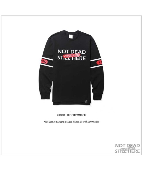 ROMANTIC CROWN（ロマンティッククラウン）の「GOOD LIFE CREWNECK（その他・メンズ・BLK・S/M/L/XL）」の9枚目の写真