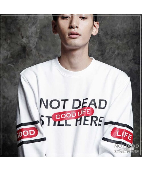 ROMANTIC CROWN(ロマンティッククラウン)の「GOOD LIFE CREWNECK(その他・メンズ・WHT・S/M/L/XL)」の6枚目の写真