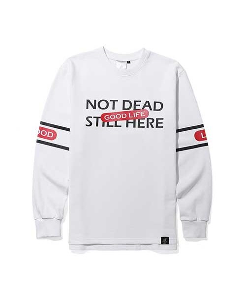 ROMANTIC CROWN(ロマンティッククラウン)の「GOOD LIFE CREWNECK(その他・メンズ・WHT・S/M/L/XL)」の1枚目の写真