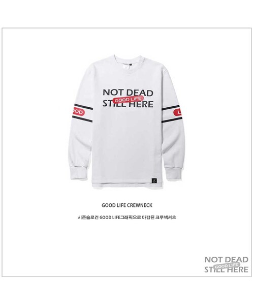 ROMANTIC CROWN(ロマンティッククラウン)の「GOOD LIFE CREWNECK(その他・メンズ・WHT・S/M/L/XL)」の9枚目の写真