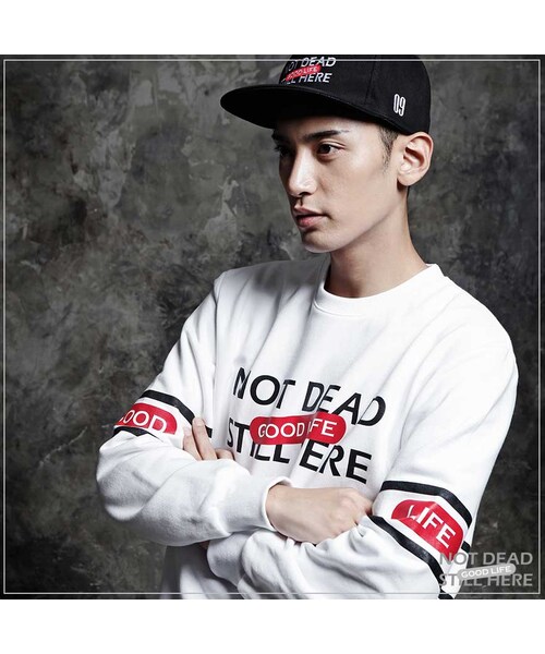 ROMANTIC CROWN(ロマンティッククラウン)の「GOOD LIFE CREWNECK(その他・メンズ・WHT・S/M/L/XL)」の8枚目の写真