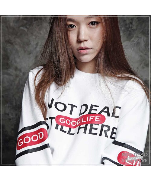 ROMANTIC CROWN(ロマンティッククラウン)の「GOOD LIFE CREWNECK(その他・メンズ・WHT・S/M/L/XL)」の7枚目の写真