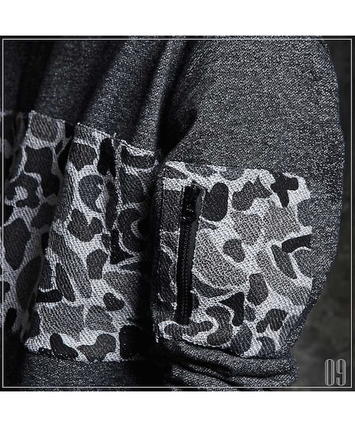 ROMANTIC CROWN（ロマンティッククラウン）の「OUT POCKET CREWNECK（その他・メンズ・BLK・S/M/L/XL）」の8枚目の写真