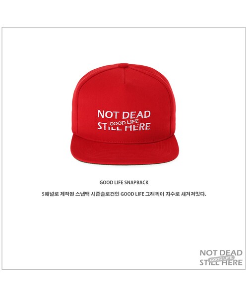 ROMANTIC CROWN（ロマンティッククラウン）の「GOOD LIFE SNAPBACK（その他・メンズ・RED）」の6枚目の写真