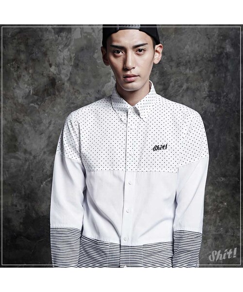 ROMANTIC CROWN（ロマンティッククラウン）の「SHIT! LONG SHIRT（その他・メンズ・STRIPE・S/M/L/XL）」の6枚目の写真
