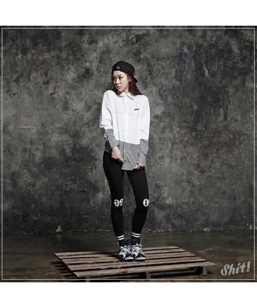 ROMANTIC CROWN（ロマンティッククラウン）の「SHIT! LONG SHIRT（その他・メンズ・STRIPE・S/M/L/XL）」の5枚目の写真