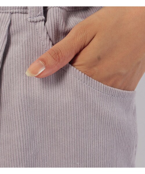 PAGEBOY（ページボーイ）の「【non-no11月号掲載】ベルト付きコーデュロイコクーンスカート（スカート・レディース・アイボリー/イエロー/グリーン/ネイビー/ラベンダー・S/M）」の12枚目の写真