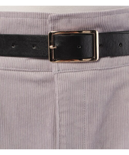 PAGEBOY（ページボーイ）の「【non-no11月号掲載】ベルト付きコーデュロイコクーンスカート（スカート・レディース・アイボリー/イエロー/グリーン/ネイビー/ラベンダー・S/M）」の9枚目の写真