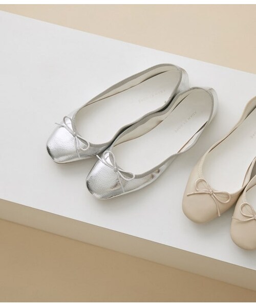 ADAM ET ROPE'（アダムエロペ）の「メタリックバレエシューズ（シューズ・レディース・オレンジ/シルバー/クリーム/ブラック・23.5/23.0/24.0/24.5/22.5）」の4枚目の写真