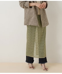 ADAM ET ROPE' | プリーツレースタイトスカート(スカート)