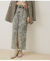 ADAM ET ROPE' | 【セットアップ対応】フロントスリットデニムスカート(スカート)