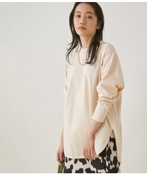 ADAM ET ROPE' | クルーネックコットンチュニックTEE(トップス)