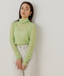 ADAM ET ROPE' | シアーメローシフォンタートル(トップス)