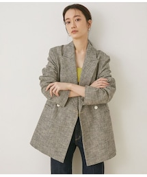 ADAM ET ROPE' | ハウンドトゥースダブルジャケット(ジャケット/アウター)