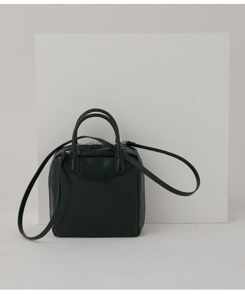 ADAM ET ROPE'(アダムエロペ)の「【WEB限定】ソフトミニボストン(バッグ・レディース・ブラック/オフホワイト/ベージュ系・F)」の1枚目の写真