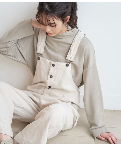 ROPE' PICNIC（ロペピクニック）の「【Dickies】ツールポケットオーバーオール（オールインワン・サロペット・レディース・ターコイズ/ブラック/オフホワイト・38）」の2枚目の写真