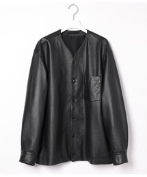 ADAM ET ROPE' | カラーレスLambレザーBL(ジャケット/アウター)