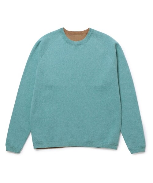 ADAM ET ROPE'(アダムエロペ)の「カシミヤ混リバーシブルニット(トップス・メンズ・カーキ系/ブラウン系2/キナリ・M/L)」の3枚目の写真