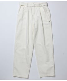 ADAM ET ROPE' | コットン和紙カツラギ ベルテッドワイドパンツ(パンツ)
