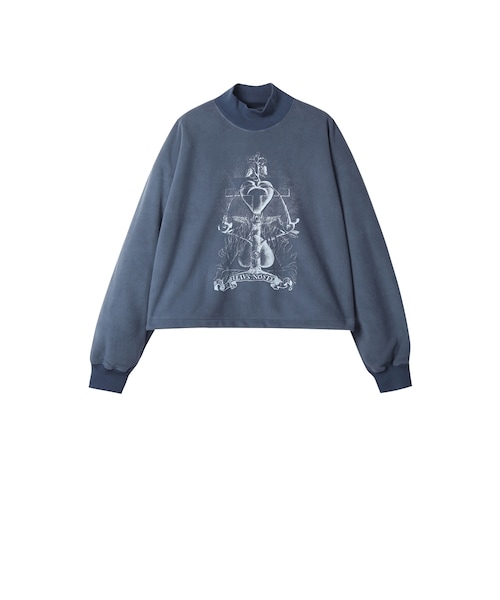 MEER OPEN COLLAR SHORT SHIT チャコール