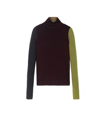 JNBY | High-neck Color-block Wool Sweater(ニット/セーター)