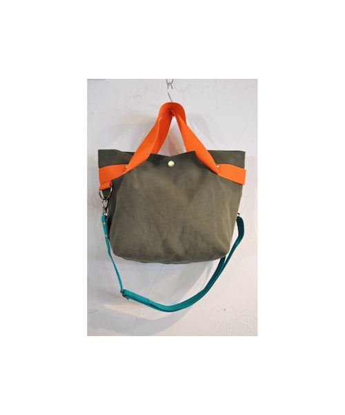 sandglass（サンドグラス）の「2wayダッフルバッグ（ショルダーバッグ・レディース・その他/イエロー/グリーン/オレンジ・one）」の4枚目の写真