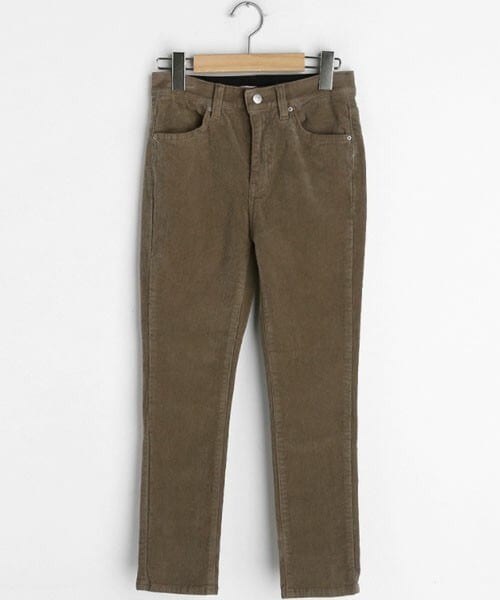 DHOLIC(ディーホリック)の「裏起毛コーデュロイパンツ(その他パンツ・レディース・ホワイト/ブラウン・S/M/L)」の2枚目の写真