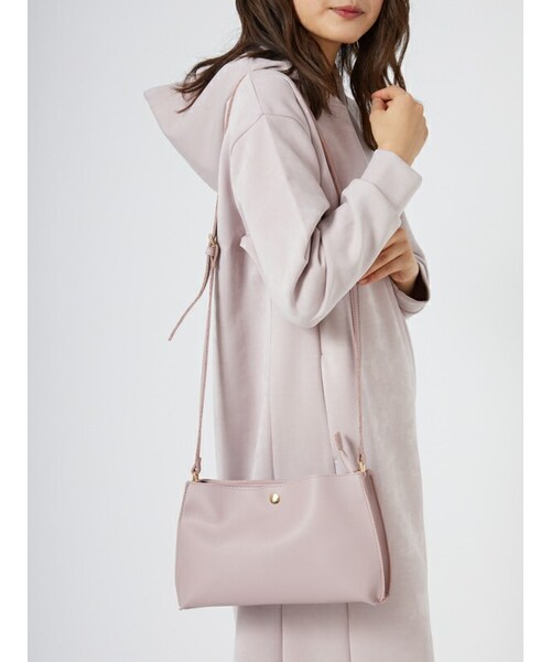 Rewde（ルゥデ）の「【3ポケット】 ＺＩＰライトショルダーバッグ （1R18-BA1566）（ショルダーバッグ・レディース・グリーン/ホワイト/ブラック/ブラウン/ピンク・F）」の5枚目の写真