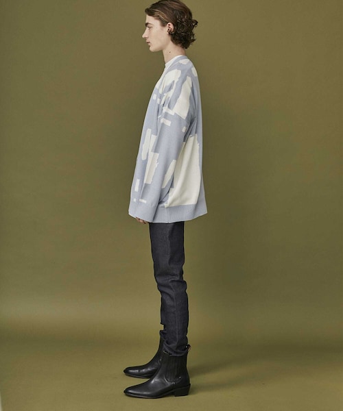 SHAREEF（シャリーフ）の「STUDIOUS別注 SMOKE CARDIGAN（その他・メンズ・BLACK/SAX BLUE/PURPLE・1/2）」の12枚目の写真