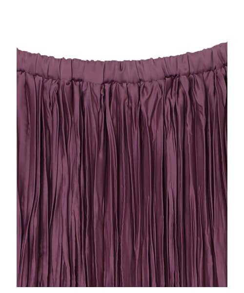 AMERICAN HOLIC（アメリカンホリック）の「切り替えワッシャーティアードプリーツスカート（スカート・ライトグレー/ブラック/ベージュ/カーキ/パープル・M/L）」の3枚目の写真