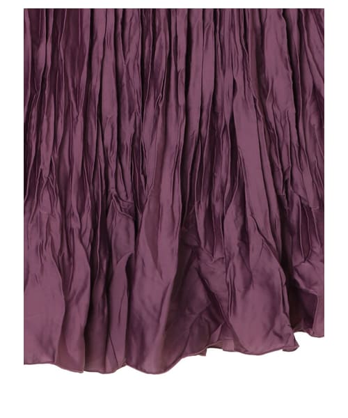 AMERICAN HOLIC（アメリカンホリック）の「切り替えワッシャーティアードプリーツスカート（スカート・ライトグレー/ブラック/ベージュ/カーキ/パープル・M/L）」の5枚目の写真