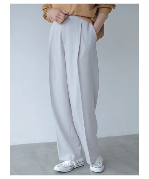 AMERICAN HOLIC（アメリカンホリック）の「センタープレスワイドパンツ（パンツ・ライトグレー/ブラック/ライトグリーン・S/M/L）」の11枚目の写真