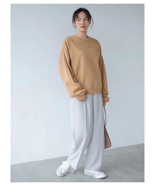 AMERICAN HOLIC（アメリカンホリック）の「センタープレスワイドパンツ（パンツ・ライトグレー/ブラック/ライトグリーン・S/M/L）」の12枚目の写真