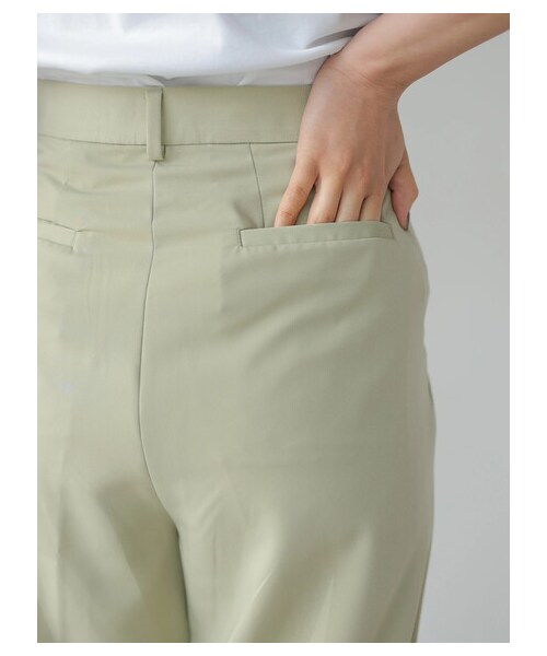 AMERICAN HOLIC（アメリカンホリック）の「センタープレスワイドパンツ（パンツ・ライトグレー/ブラック/ライトグリーン・S/M/L）」の6枚目の写真