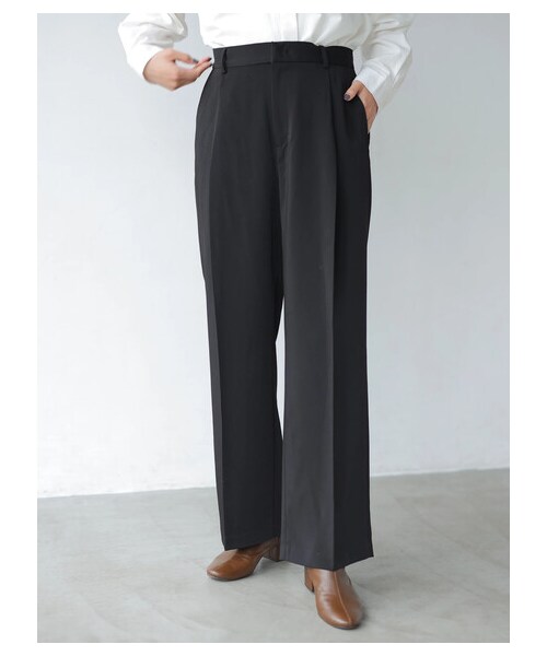 AMERICAN HOLIC（アメリカンホリック）の「センタープレスワイドパンツ（パンツ・ライトグレー/ブラック/ライトグリーン・S/M/L）」の22枚目の写真