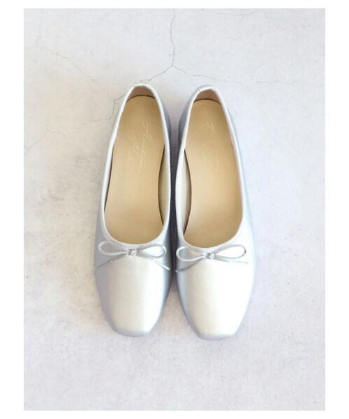 AMERICAN HOLIC（アメリカンホリック）の「【先行予約】ふっくらクッション甲深バレエシューズ（シューズ・アイボリー/シルバー/ブラック/ゴールド/カーキ・S/M/L）」の6枚目の写真