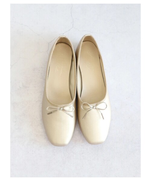 AMERICAN HOLIC（アメリカンホリック）の「【先行予約】ふっくらクッション甲深バレエシューズ（シューズ・アイボリー/シルバー/ブラック/ゴールド/カーキ・S/M/L）」の8枚目の写真