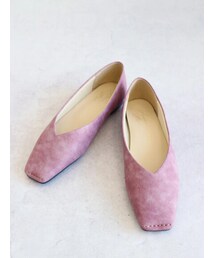 AMERICAN HOLIC | 【先行予約】ふっくらクッションスクエアステッチフラットシューズ(シューズ)