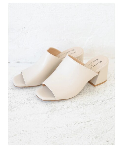 earth music&ecology（アースミュージックアンドエコロジー）の「【先行予約】ORiental TRaffic ミュール（シューズ・アイボリー/グリーン/パイソン・S/M/L）」の10枚目の写真