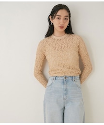 ADAM ET ROPE' | 【YOUNG&OLSEN】別注レースロングスリーブカットソー(トップス)