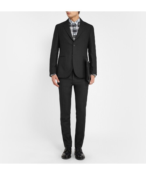 RAF SIMONS(ラフシモンズ)の「Raf Simons Slim-Fit Wool Trousers(その他パンツ・Black・IT 46 (UK/US 30W)/IT 50 (UK/US 34W)/IT 52 (UK/US 36W)/IT 48 (UK/US 32W)/IT 54 (UK/US 38W)/IT 44 (UK/US 28W))」の2枚目の写真