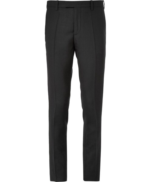 RAF SIMONS(ラフシモンズ)の「Raf Simons Slim-Fit Wool Trousers(その他パンツ・Black・IT 46 (UK/US 30W)/IT 50 (UK/US 34W)/IT 52 (UK/US 36W)/IT 48 (UK/US 32W)/IT 54 (UK/US 38W)/IT 44 (UK/US 28W))」の1枚目の写真
