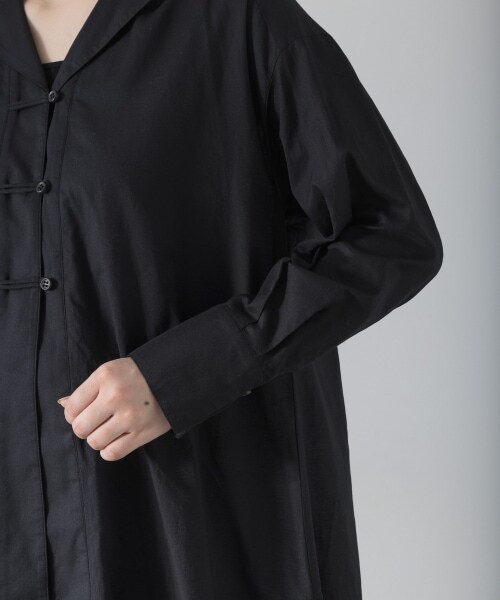 PAGEBOY（ページボーイ）の「【WEB先行予約】シアーボイルチャイナシャツワンピース（ワンピース/ドレス・レディース・オフホワイト/ブラック/グレージュ・F）」の11枚目の写真