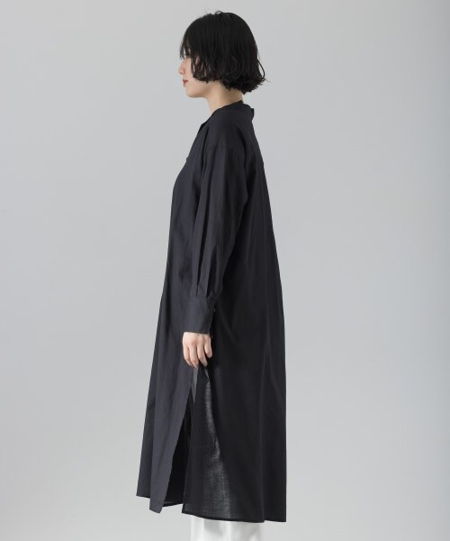 PAGEBOY（ページボーイ）の「【WEB先行予約】シアーボイルチャイナシャツワンピース（ワンピース/ドレス・レディース・オフホワイト/ブラック/グレージュ・F）」の7枚目の写真