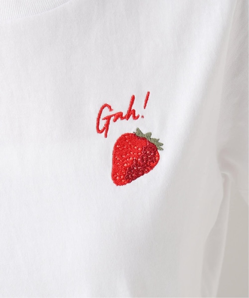 【タグ付き】【LISA SAYS GAH】 ストロベリー エンブロイダリーTEE EDIT. FOR LULU（エディットフォールル）の「【LISA SAYS GAH